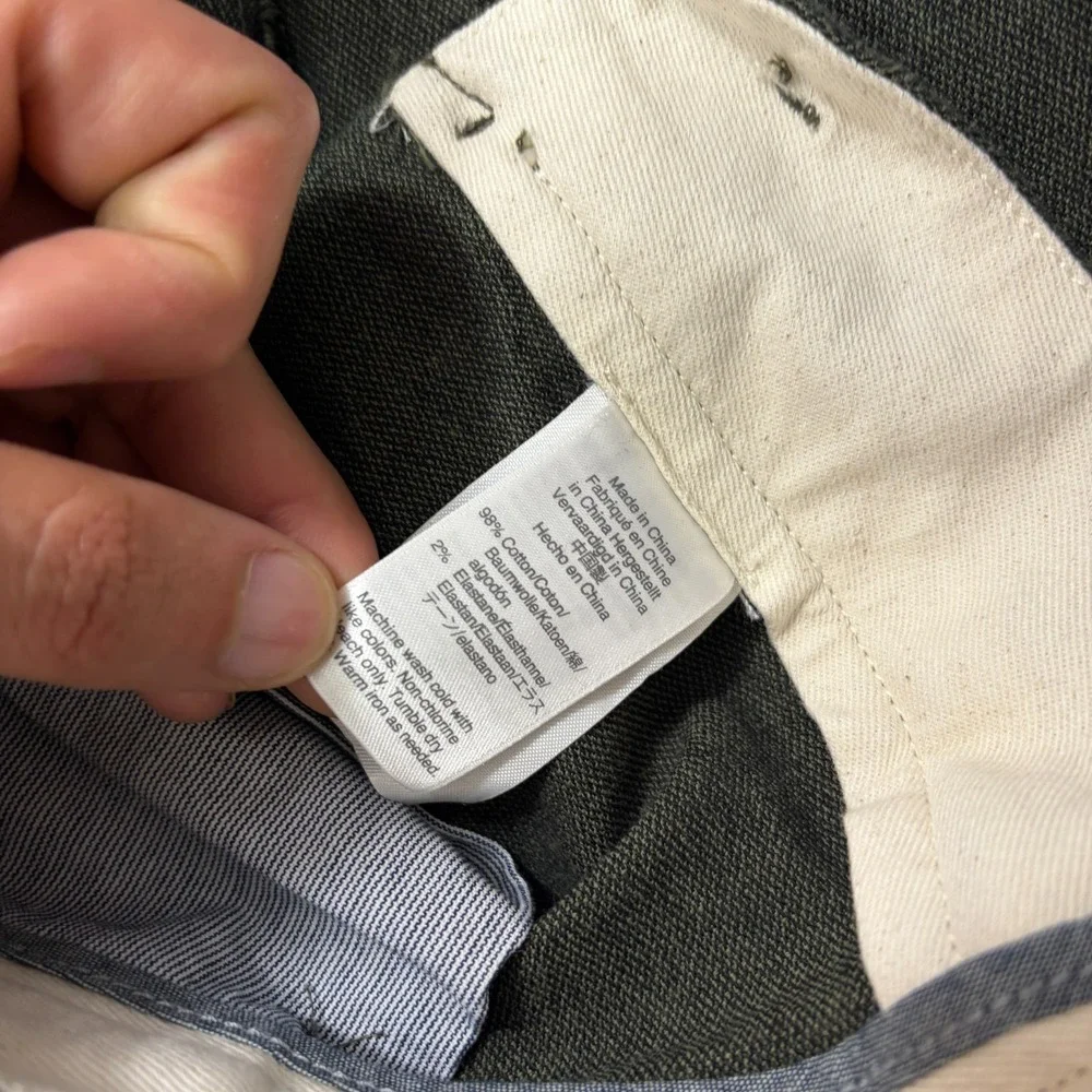 Lot of J Crew Mens Pants 32x32 (32x31) Green Blue 484 Slim Tapered